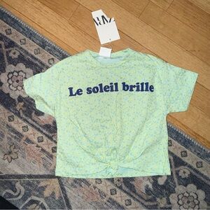 NWT Zara toddler girl shirt size 18-24m